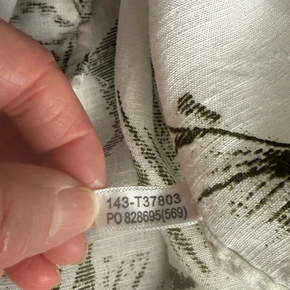 Tommy Bahama Men’s 100% Linen Long Sleeve Cruise wear Button Up Shirt Tropical L - Picture 6 of 13